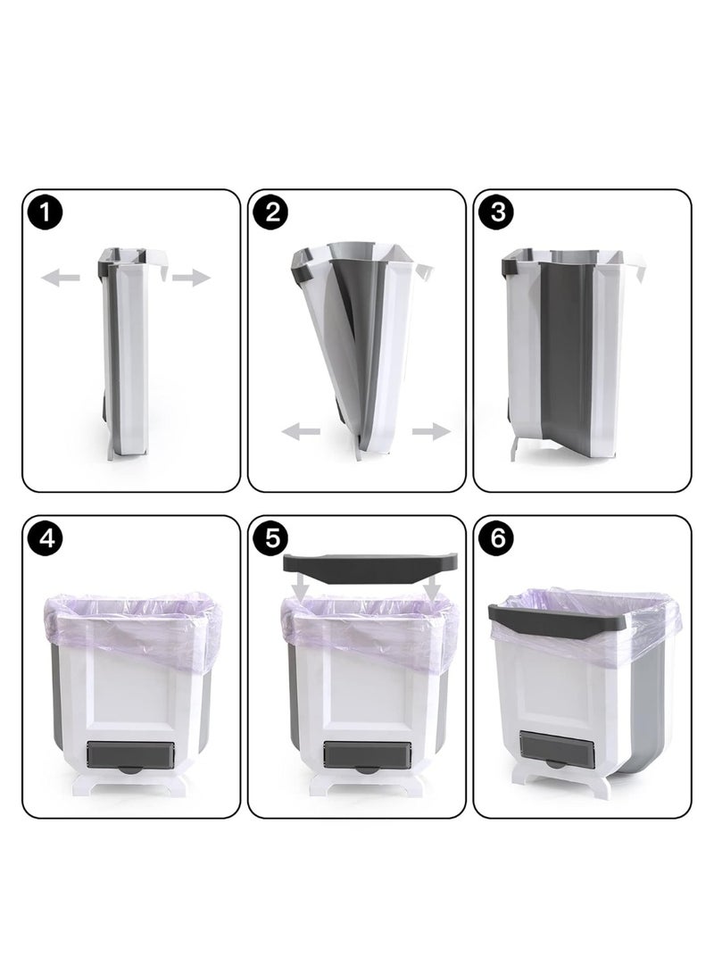 KITCHENOO Hanging wastebasket to enhance kitchen space and create a tidy environment from Kitcheno, Polypropylene - Image 5